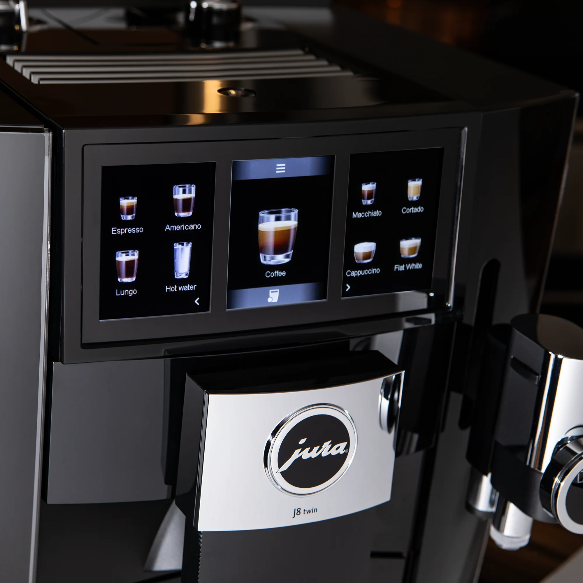 JURA J8 Twin Espresso Machine - Diamond Black - Image 4