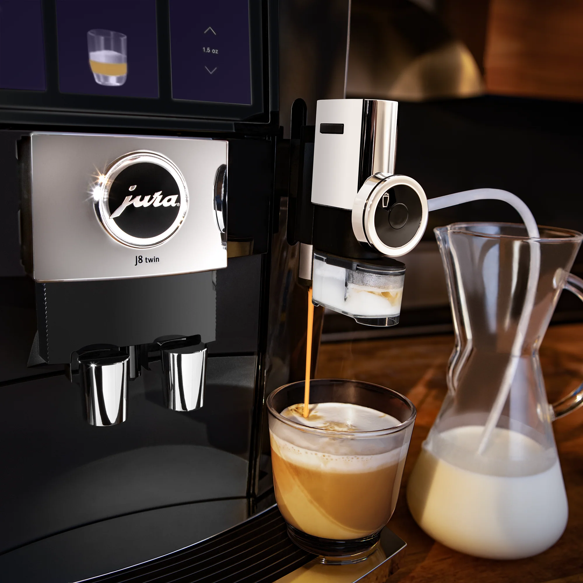 JURA J8 Twin Espresso Machine - Diamond Black - Image 7