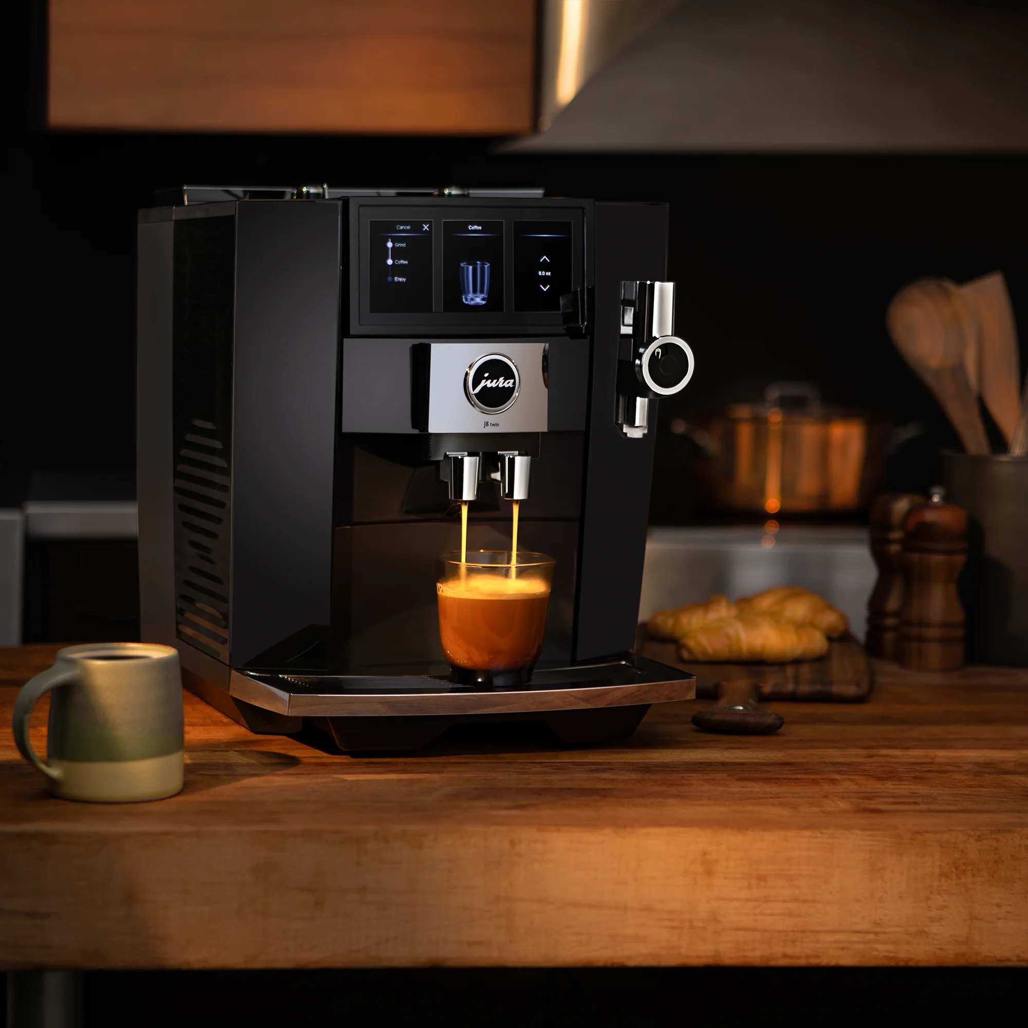 JURA J8 Twin Espresso Machine - Diamond Black - Image 8