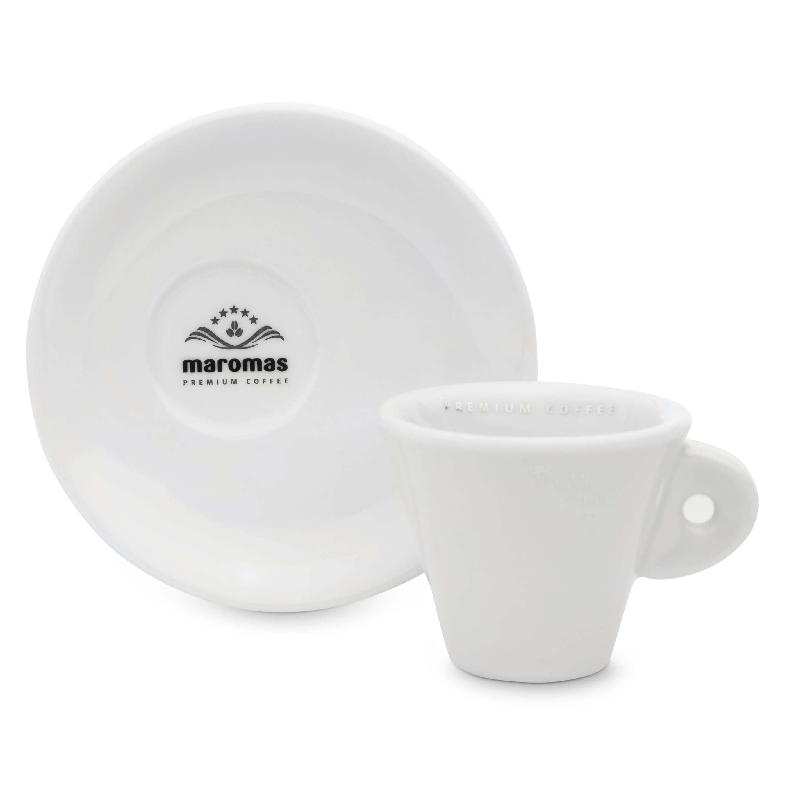 Maromas 6 Piece Espresso Cup and Saucer Set - Image 2