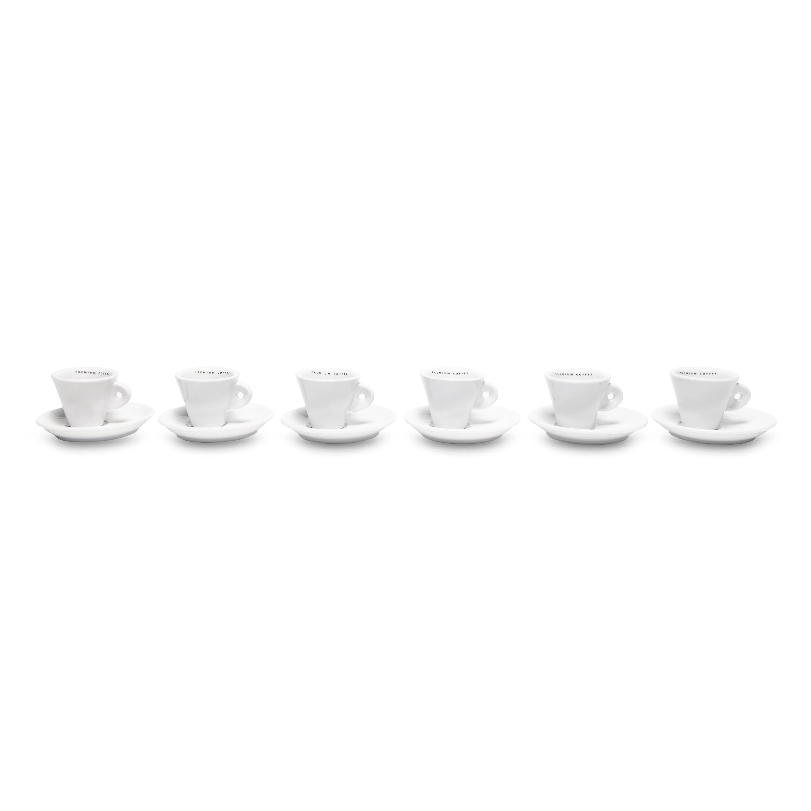 Maromas 6 Piece Espresso Cup and Saucer Set - Image 4