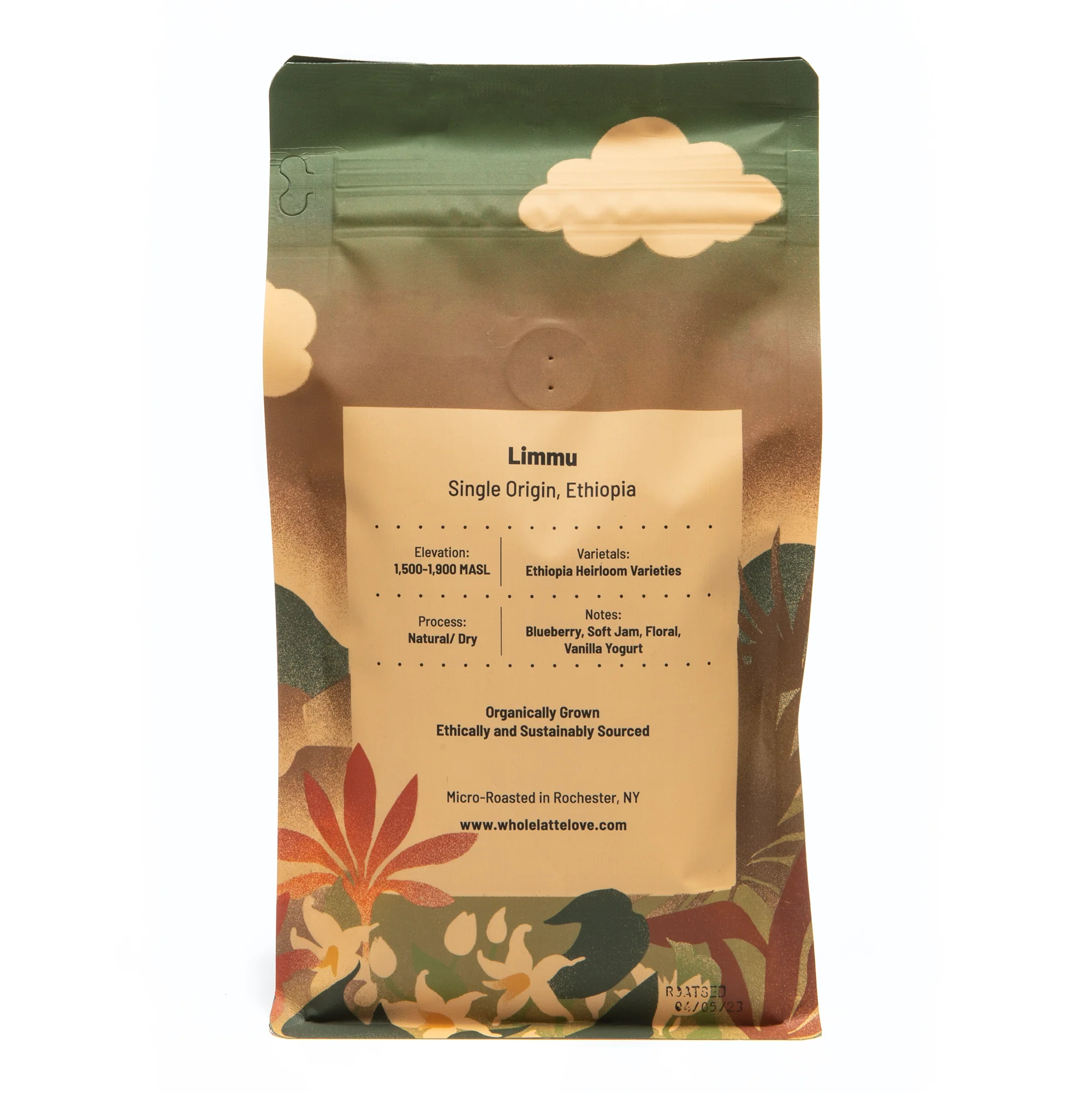 Whole Latte Love Ethiopia G1 Limmu Single Origin Whole Bean Coffee - Image 3